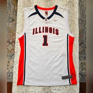 Nike Youth University of Illinois Illini Basketball Jersey #1 Size XL